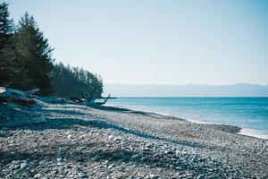 Gravel beach